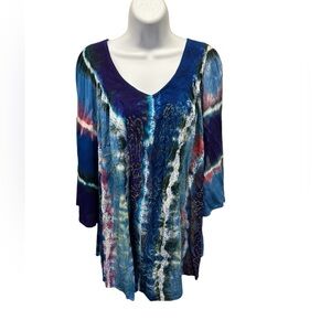 Onesize Blouse by Sacred Threads.   221173.  BL/GR